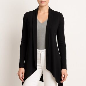 Elegant Women’s Polo Ralph Lauren Black Knit Relaxed Cardigan XSmall